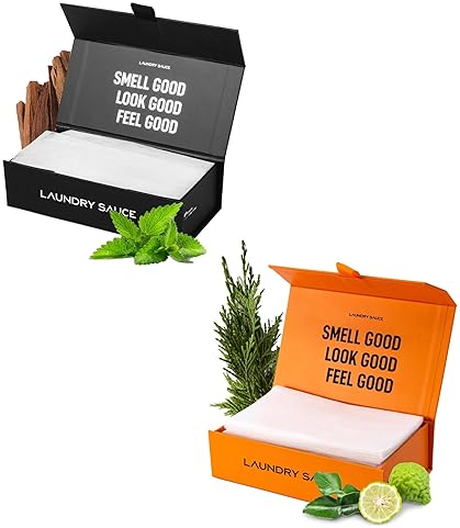 LAUNDRY DRYER SHEETS BUNDLE 2 SETS WITH AUSTRALIAN SANDALWOOD ITALIAN BERGAMOT SCENTS