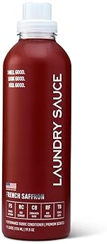 LAUNDRY SAUCE FRENCH SAFFRON FABRIC SOFTENER SOFTENS, PRESERVES REDUCES WRINKLES, 19OZ