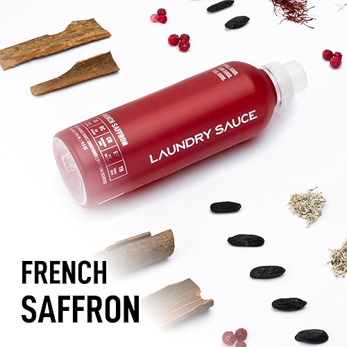 LAUNDRY SAUCE FRENCH SAFFRON FABRIC SOFTENER SOFTENS, PRESERVES REDUCES WRINKLES, 19OZ