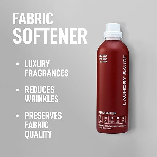 LAUNDRY SAUCE FRENCH SAFFRON FABRIC SOFTENER SOFTENS, PRESERVES REDUCES WRINKLES, 19OZ