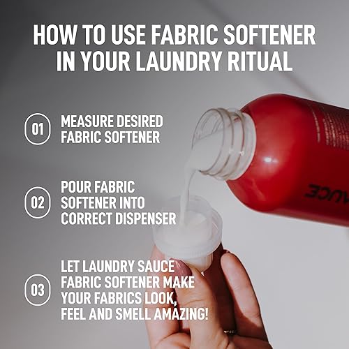 LAUNDRY SAUCE FRENCH SAFFRON FABRIC SOFTENER SOFTENS, PRESERVES REDUCES WRINKLES, 19OZ