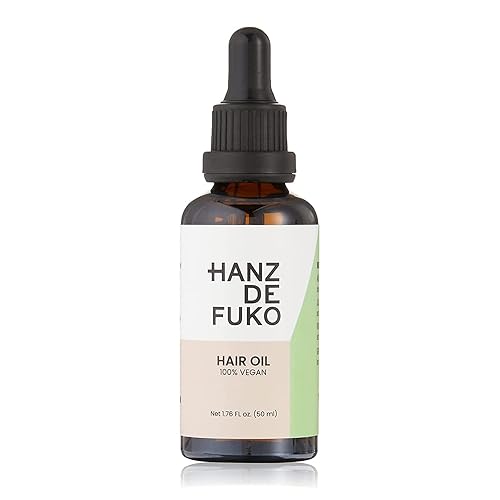 HANZ DE FUKO VEGAN HAIR BEARD OIL GROWTH, HYDRATION WITH ARGAN, JOJOBA VITAMIN E 1.76 OZ