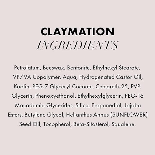 HANZ DE FUKO CLAYMATION HAIR CLAY HIGH HOLD MATTE FINISH, 2 OZ TRAVEL SIZE FOR MEN