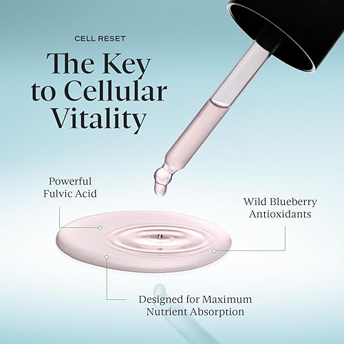SAKARA CELL RESET FULVIC ACID DROPS WILD BLUEBERRY LEMON ANTIOXIDANT TINCTURE 30ML