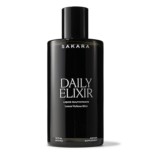 SAKARA DAILY ELIXIR LIQUID MULTIVITAMIN PLANT-BASED, SUGAR-FREE, LEMON MINT, 16 FL OZ