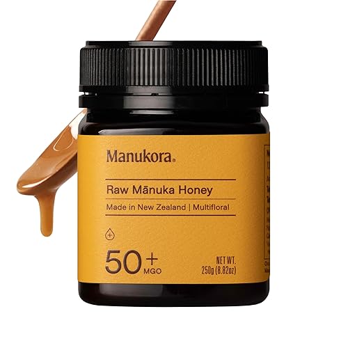 MANUKORA RAW MANUKA HONEY MGO 50 250G NZ NON-GMO, TRACEABLE, DAILY WELLNESS SUPPORT