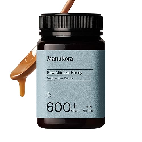 MANUKORA RAW MANUKA HONEY MGO 600 NZ, NON-GMO, MONOFLORAL, IMMUNE SUPPORT 500G