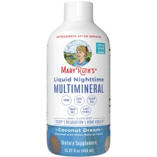 MARYRUTH ORGANICS LIQUID NIGHTTIME MULTIMINERAL MAGNESIUM CITRATE SUPPLEMENT, COCONUT FLAVOR, SUGAR-
