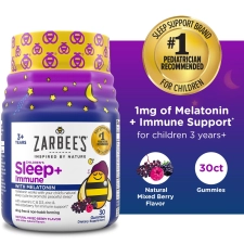 ZARBEES CHILDRENS SLEEP IMMUNE GUMMIES WITH MELATONIN, BERRY FLAVOR, 30 COUNT