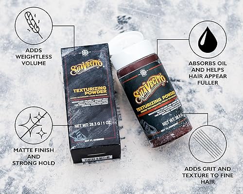 SUAVECITO HAIR STYLING POWDER MATTE FINISH, STRONG HOLD, VOLUMIZING OIL ABSORBING