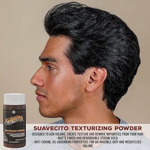 SUAVECITO HAIR STYLING POWDER MATTE FINISH, STRONG HOLD, VOLUMIZING OIL ABSORBING