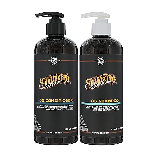 SUAVECITO OG SULFATE-FREE SHAMPOO CONDITIONER SET 16OZ WITH PROVITAMIN B5 NATURAL OILS FOR DAMAGED HAIR