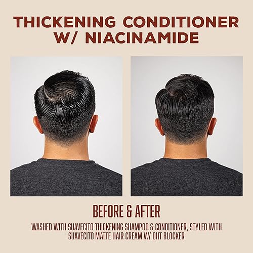 SUAVECITO HAIR THICKENING CONDITIONER WITH NIACINAMIDE, BIOTIN CAFFEINE FOR THINNING HAIR