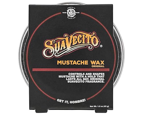 SUAVECITO ORIGINAL SCENT MUSTACHE WAX 1.5OZ ALL DAY HOLD, MOISTURIZE STYLE, TRAVEL SIZE