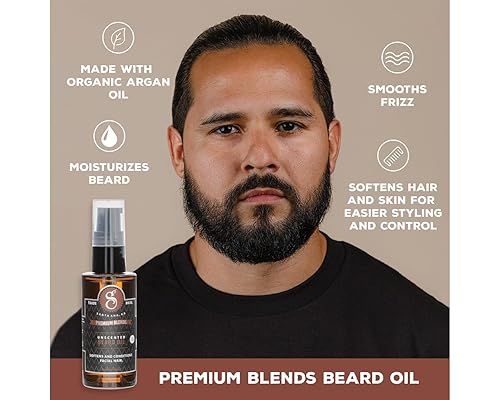 SUAVECITO PREMIUM BEARD OIL SOFTENS HAIR, HYDRATES SKIN, FIGHTS DANDRUFF, 1 OZ