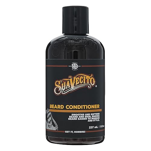 SUAVECITO BEARD CONDITIONER FOR MEN SMOOTHING SOFTENING, 8 OZ BEARD CARE PRODUCT