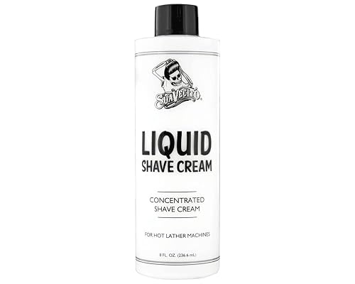SUAVECITO LIQUID SHAVE CREAM 8 OZ PROFESSIONAL MENS SHAVING CREAM FOR MACHINE USE