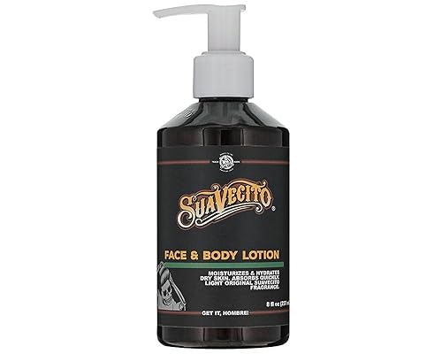 SUAVECITO ORIGINAL SCENT FACE BODY LOTION 8 OZ PUMP LIGHTWEIGHT, HYDRATING, NON-GREASY