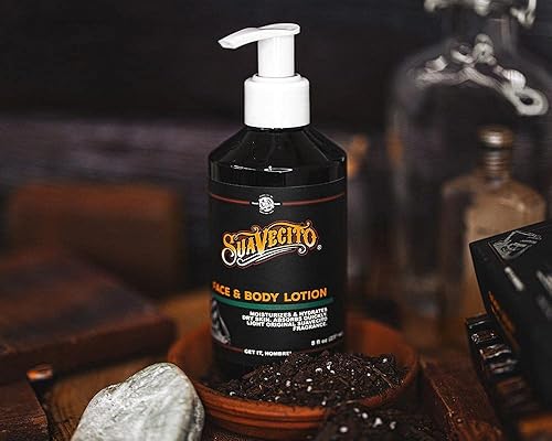 SUAVECITO ORIGINAL SCENT FACE BODY LOTION 8 OZ PUMP LIGHTWEIGHT, HYDRATING, NON-GREASY