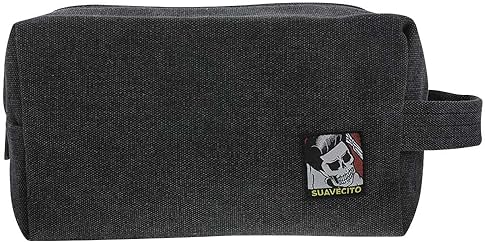 SUAVECITO MENS HAIR GROOMING SET OG FIRME HOLD POMADES, BODY SOAP, LARGE COMB BAG