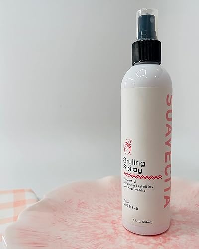 SUAVECITO WILD BERRY STYLING SPRAY 8OZ MEDIUM SHINE, FRIZZ CONTROL, VEGAN CRUELTY-FREE