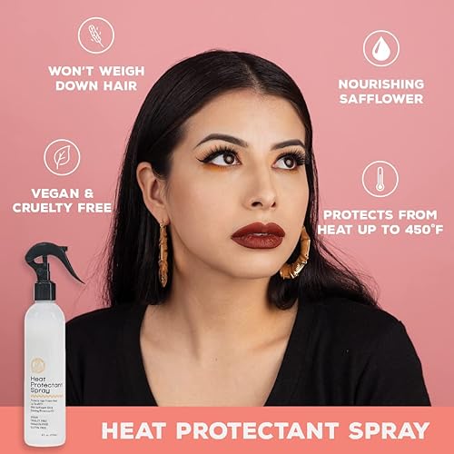 SUAVECITO HEAT PROTECTANT SPRAY 8OZ VEGAN, CRUELTY-FREE NOURISHING MIST FOR WOMEN