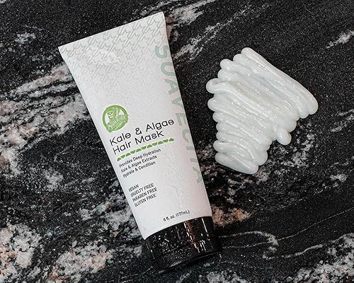 SUAVECITO KALE ALGAE HAIR MASK HYDRATE, REVITALIZE REPLENISH DRY, DAMAGED HAIR