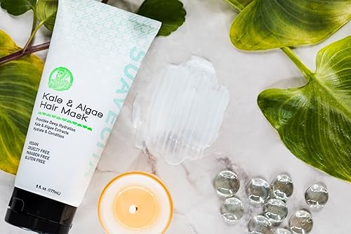 SUAVECITO KALE ALGAE HAIR MASK HYDRATE, REVITALIZE REPLENISH DRY, DAMAGED HAIR