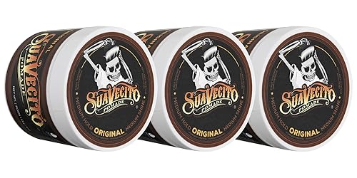 SUAVECITO MEDIUM HOLD WATER-BASED POMADE FOR MEN SHINE, EASY WASH, ALL-DAY HOLD WAX