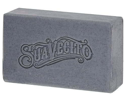 SUAVECITO CHARCOAL BODY HAND SOAP BARS, MOISTURIZING MASCULINE ORIGINAL SCENT, 6 OZ, 3-PACK