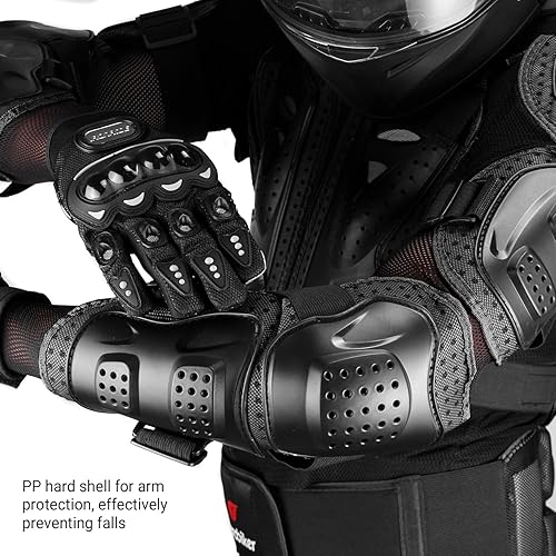 HEROBIKER MOTORCYCLE ARMOR JACKET WITH SPINE CHEST PROTECTION MOTOCROSS PROTECTOR, 2 STYLES