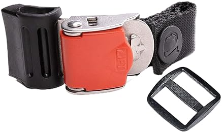 HELMET SHOP QUICK RELEASE RATCHETED STAINLESS STEEL HELMET BUCKLE KIT CHIN STRAP ADAPTER, NO STRAP REMOVAL