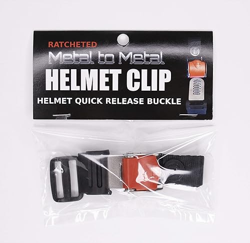 HELMET SHOP QUICK RELEASE RATCHETED STAINLESS STEEL HELMET BUCKLE KIT CHIN STRAP ADAPTER, NO STRAP REMOVAL