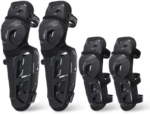 SCOYCO MENS MOTORCYCLE KNEE GUARDS CE LEVEL 1 MOTOCROSS PADS ADJUSTABLE ELASTIC BAND
