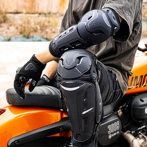 SCOYCO MENS MOTORCYCLE KNEE GUARDS CE LEVEL 1 MOTOCROSS PADS ADJUSTABLE ELASTIC BAND