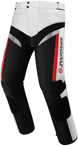 ZYXFORMIS MEN S WATERPROOF WINDPROOF MOTORCYCLE PANTS WITH REMOVABLE ARMOR ALL SEASON GRAY RIDING GEAR
