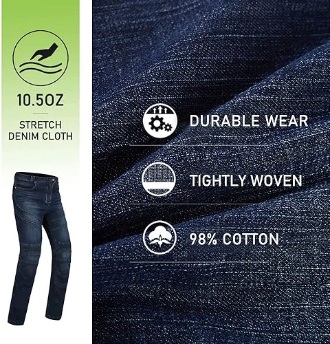 ILM MOTORCYCLE DIRT BIKE PANTS FOR MEN CE ARMORED MOTOCROSS RIDING GEAR JEANS MOTORBIKE ADVENTURE TO