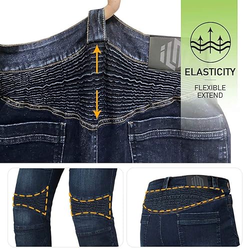 ILM MOTORCYCLE DIRT BIKE PANTS FOR MEN CE ARMORED MOTOCROSS RIDING GEAR JEANS MOTORBIKE ADVENTURE TO