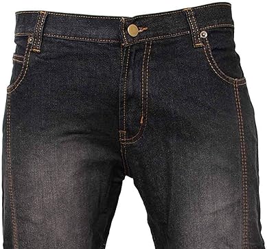 NEWFACELOOK MEN S ARMORED MOTORCYCLE RIDING JEANS WITH ARAMID LINING BLACK BIKER TOURING PANTS