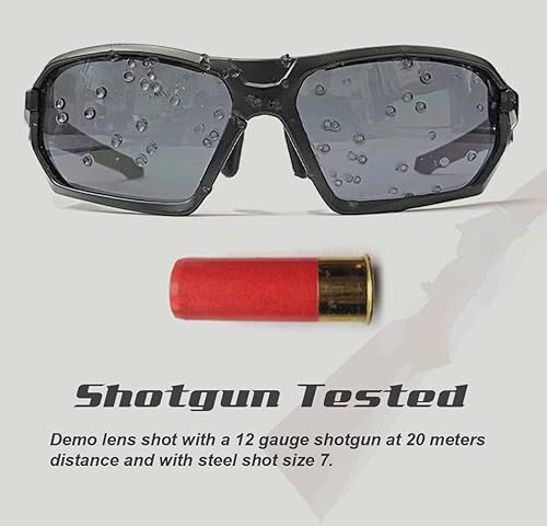HTS HUNTERSKY BALLISTIC TACTICAL ANTI-FOG SHOOTING GLASSES MILITARY GRADE IMPACT PROTECTION FOR AIRSOFT RANGE