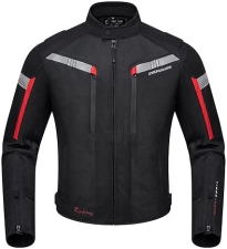 ZYXFORMIS MEN S SUMMER MOTORCYCLE JACKET WITH CE ARMOR, BREATHABLE MESH PROTECTIVE RIDING GEAR