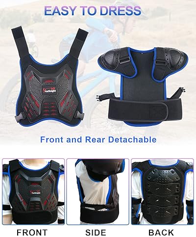 STARKNIGHTMT KIDS DIRT BIKE GEAR - YOUTH MOTOCROSS ARMOR CHEST PROTECTOR FOR BOYS GIRLS