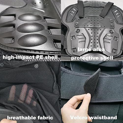 AIKELAI ADULT MOTORCYCLE JACKET WITH KNEE PADS BACK CHEST PROTECTOR FULL BODY MOTOCROSS ARMOR GEAR