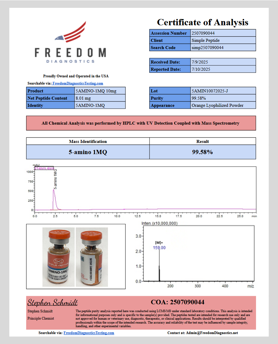 SIMPLE PEPTIDE 5AMINO-1MQ 10MG