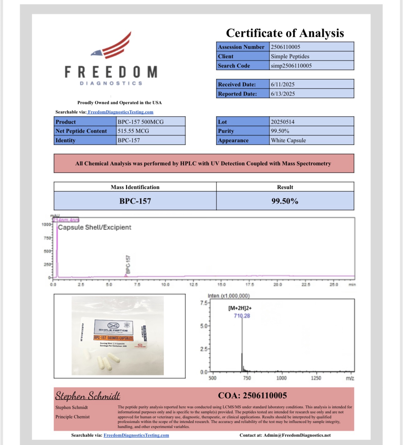 SIMPLE PEPTIDE BPC-157 500MCG