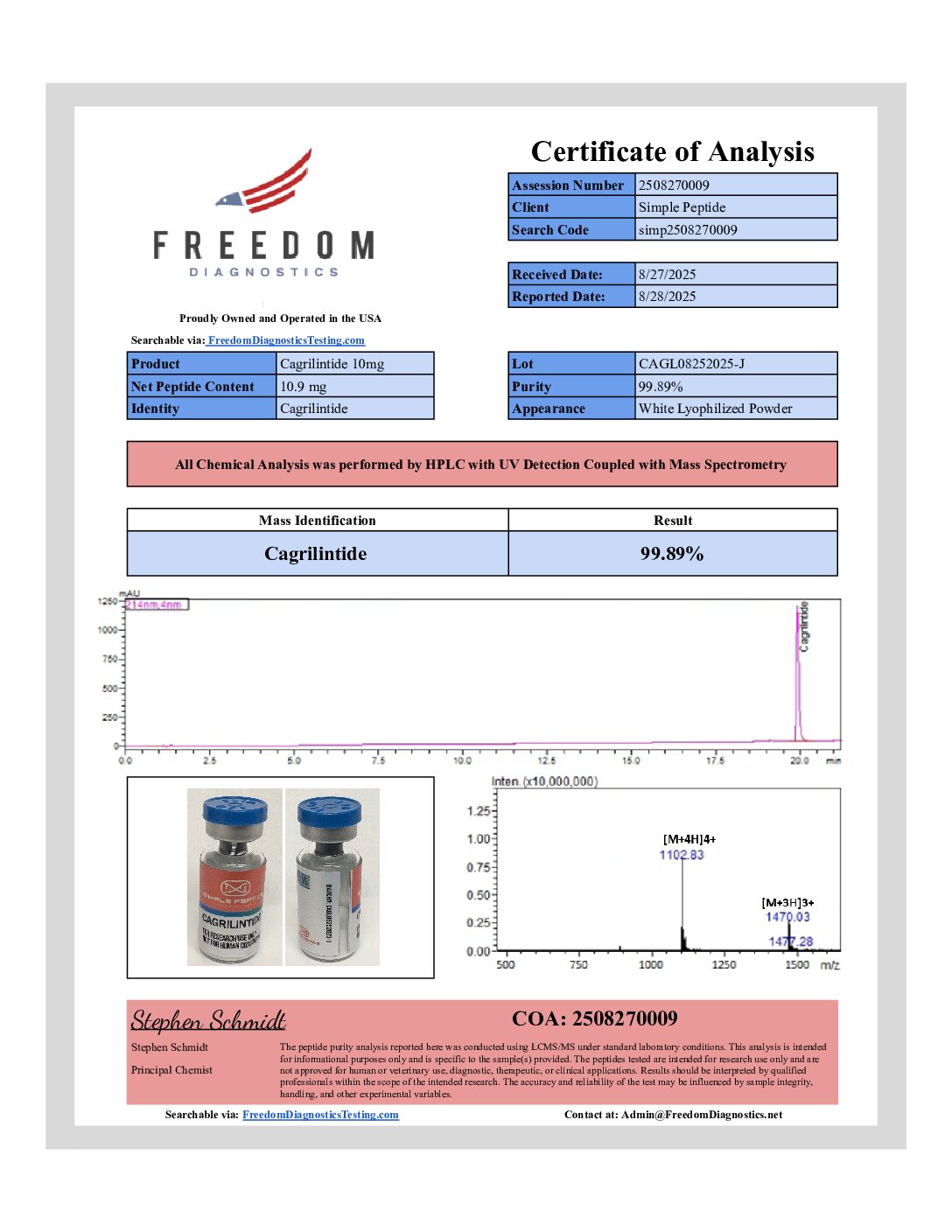 SIMPLE PEPTIDE CAGRILINTIDE 10MG