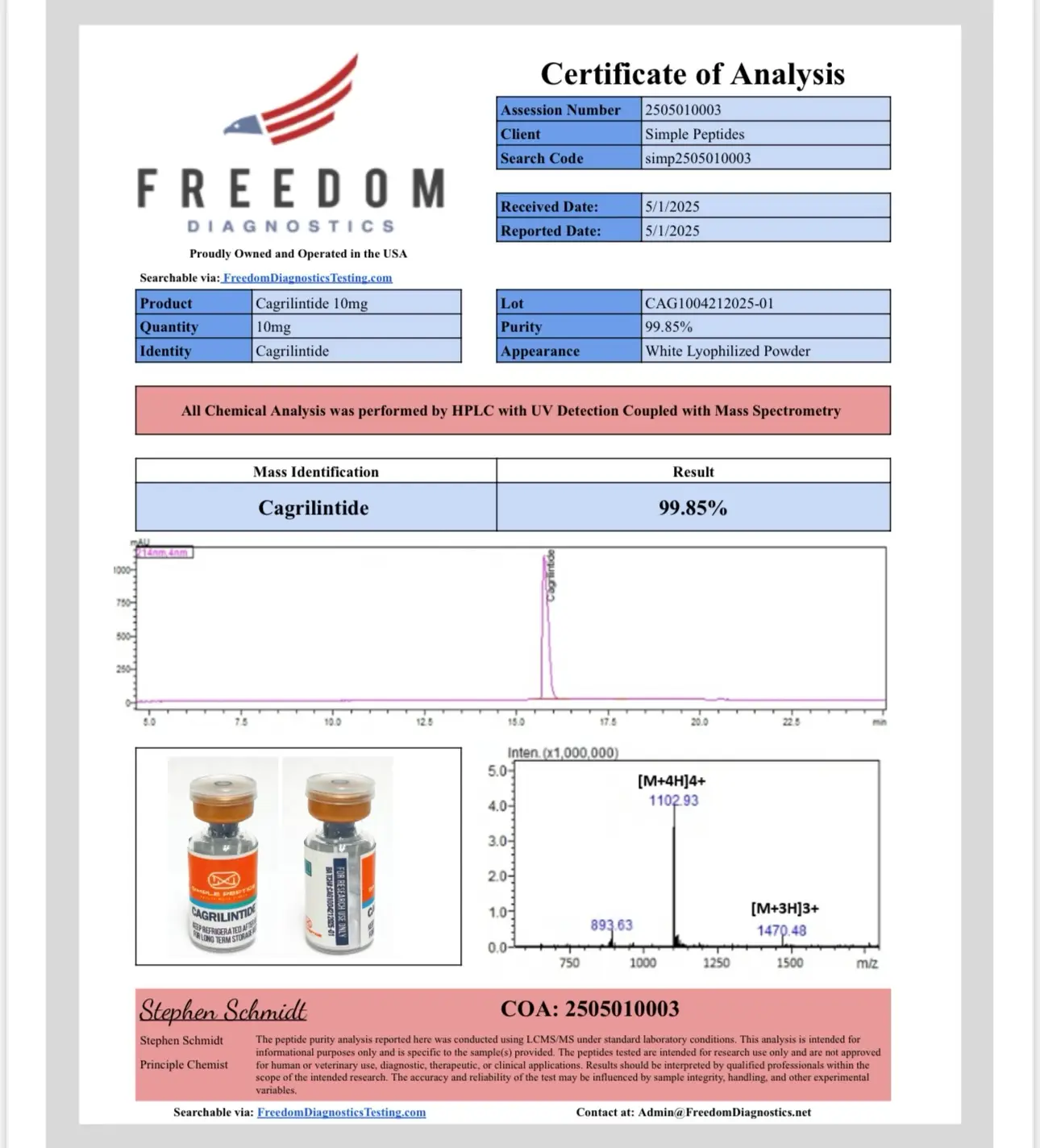 SIMPLE PEPTIDE CAGRILINTIDE 10MG