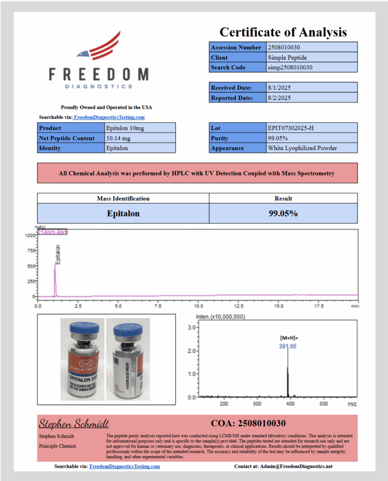 SIMPLE PEPTIDE EPITALON 10MG