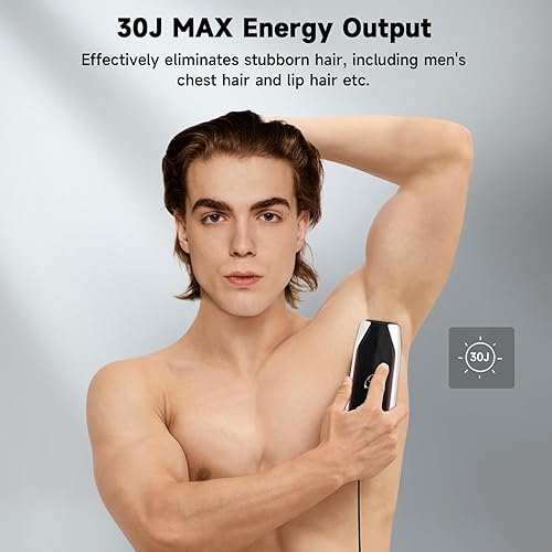 JOVS 3-IN-1 LASER HAIR REMOVAL DEVICE WITH SAPPHIRE COOLING, 8 MODES, TOUCHSCREEN FOR MEN WOMEN