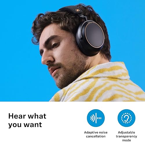 SENNHEISER MOMENTUM 4 WIRELESS BLUETOOTH HEADPHONES ANC, 60H BATTERY, LIGHTWEIGHT FOLDABLE